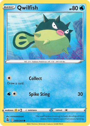 Qwilfish (FST-060) (Reverse Holofoil)