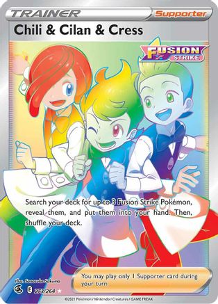 Chili & Cilan & Cress (Secret) (FST-273) (Holofoil)