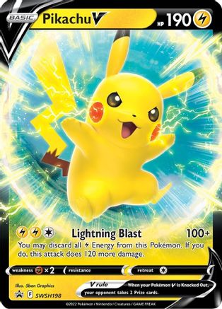 Pikachu V (SSP-SWSH198) (Holofoil)