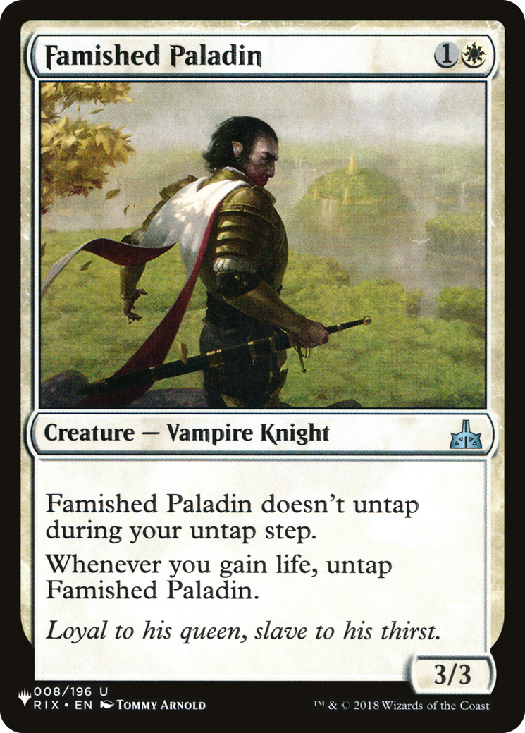 Famished Paladin (LIST-RIX-8)