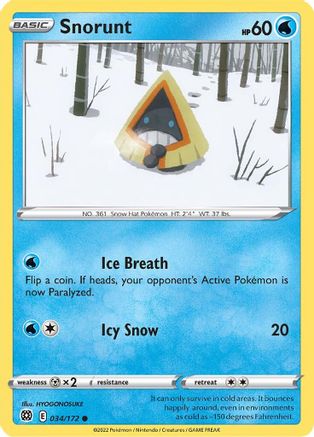 Snorunt (BRS-034)