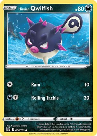 Hisuian Qwilfish (88) (ASR-088) (Reverse Holofoil)