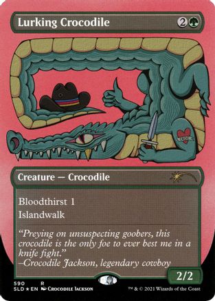 Lurking Crocodile (Foil Etched) (SLD-590)