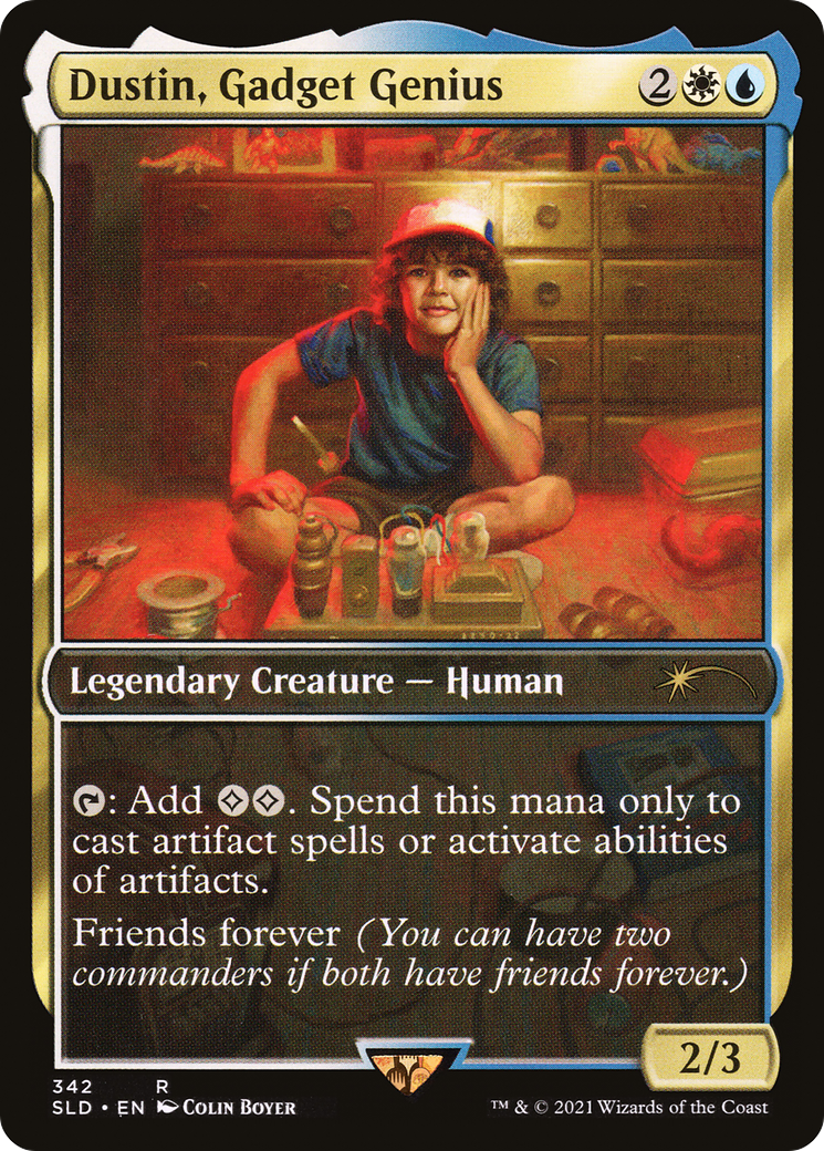 Dustin, Gadget Genius / Hargilde, Kindly Runechanter (SLD-342)