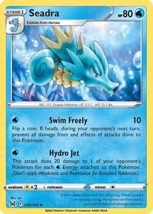 Seadra (LOR-036) (Reverse Holofoil)