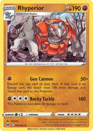 Rhyperior (LOR-091)