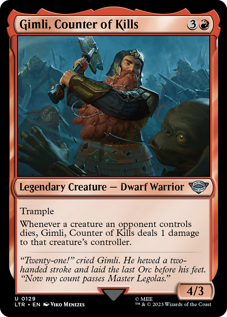 Gimli, Counter of Kills (LTR-129) (Foil)
