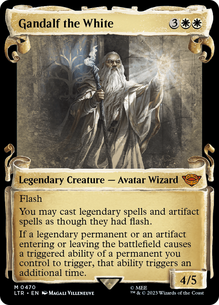 Gandalf the White (LTR-470) (Showcase) (Scroll) (Foil)