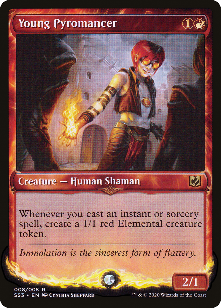 Young Pyromancer (SS3-008) (Foil)