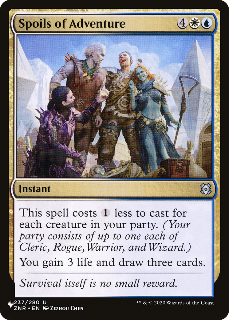 Spoils of Adventure (LIST-ZNR-237)