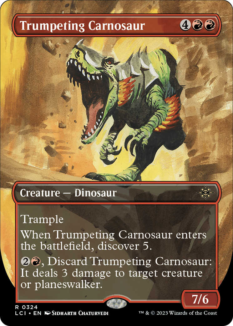 Trumpeting Carnosaur (LCI-324) (Borderless) (Foil)
