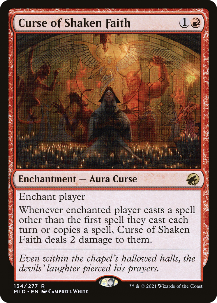 Curse of Shaken Faith (MID-134) (Foil)