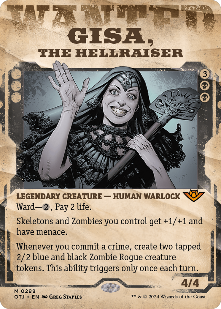 Gisa, the Hellraiser (OTJ-288) (Showcase) (Borderless) (Foil)