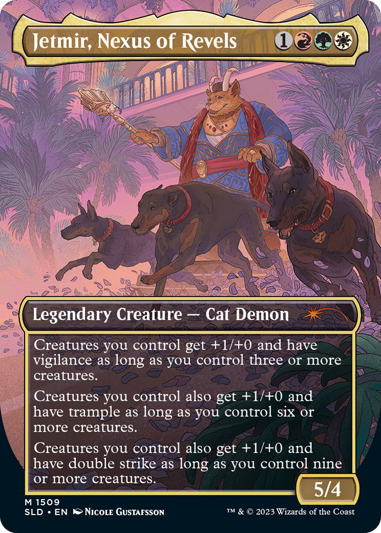 Jetmir, Nexus of Revels // Jetmir, Nexus of Revels (SLD-1555) (Borderless)