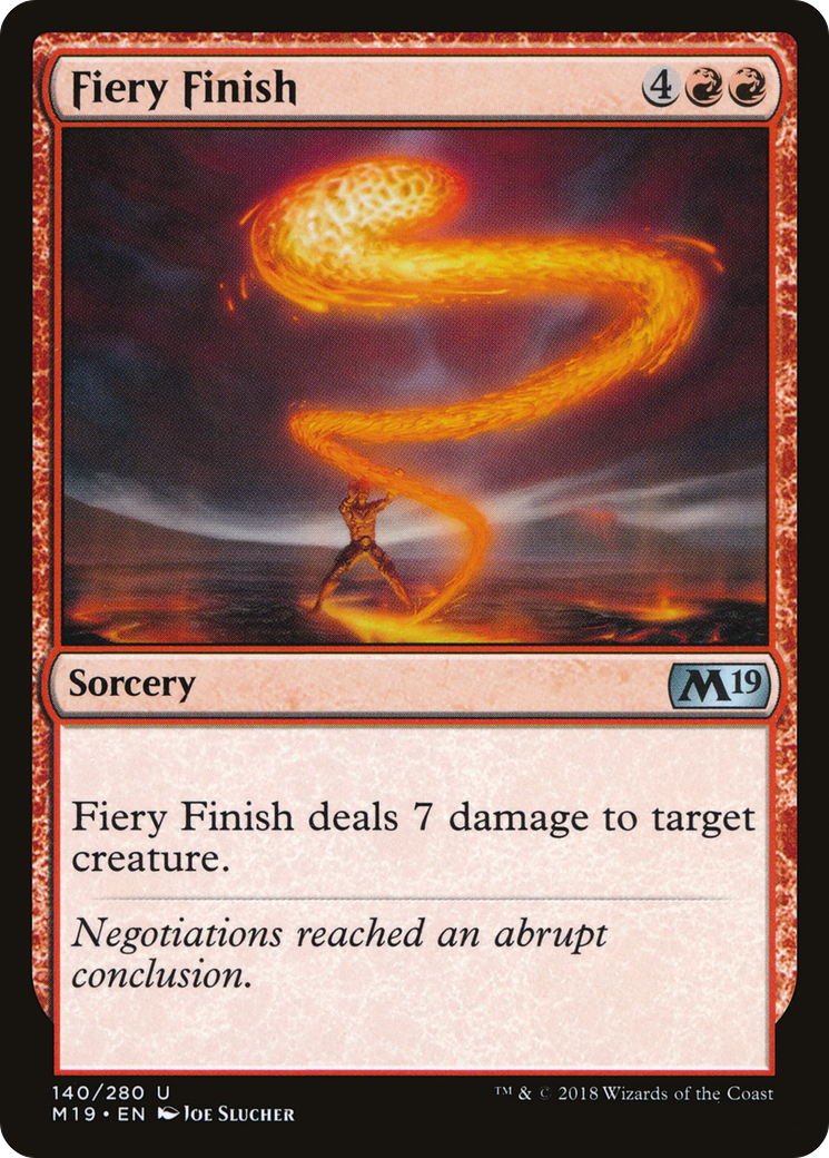 Fiery Finish (M19-140)