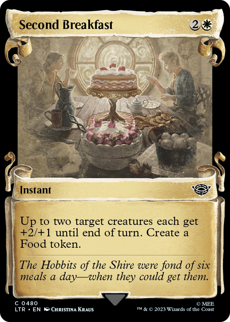 Second Breakfast (LTR-480) (Showcase) (Scroll) (Foil)
