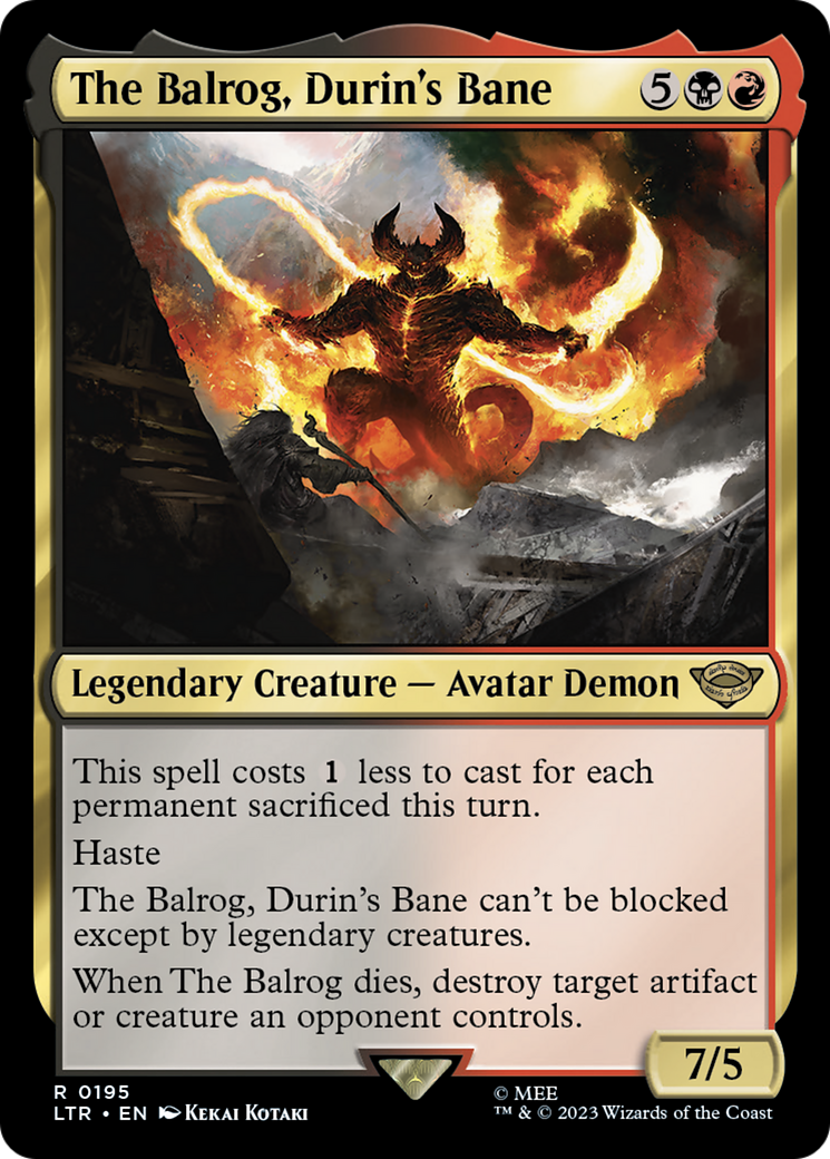 The Balrog, Durin's Bane (LTR-195) (Foil)