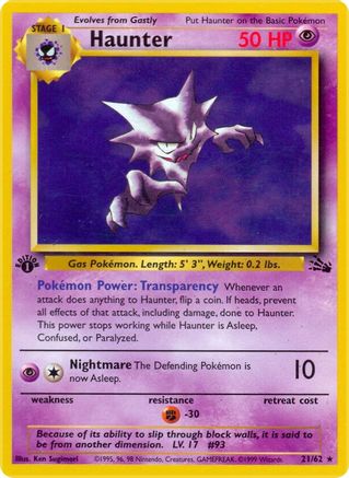 Haunter (21) (FO-021) (1st Edition)