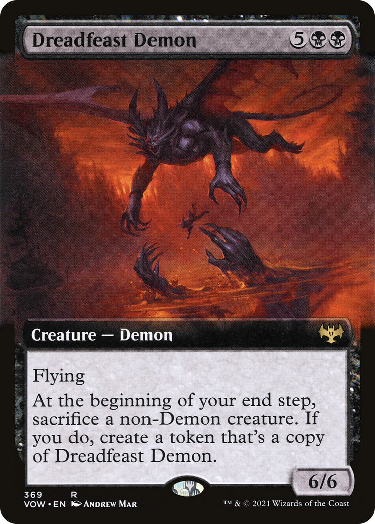 Dreadfeast Demon (VOW-369) (Extended Art) (Foil)