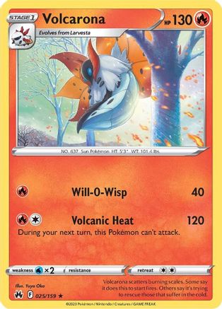 Volcarona (CRZ-025) (Reverse Holofoil)