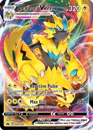 Zeraora VMAX (CRZ-054) (Holofoil)