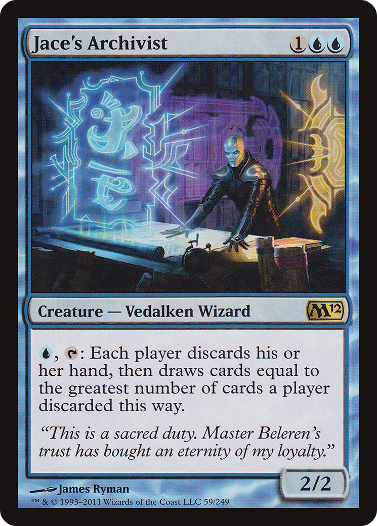 Jace's Archivist (M12-059) (Foil)