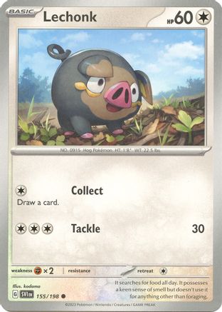 Lechonk (SVI-155) (Reverse Holofoil)