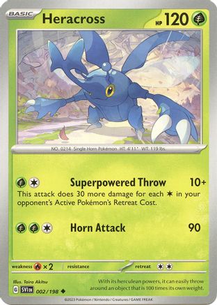 Heracross (SVI-002) (Reverse Holofoil)