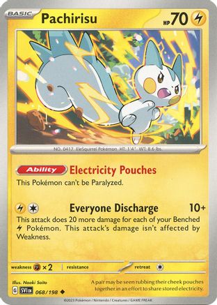 Pachirisu (SVI-068) (Reverse Holofoil)