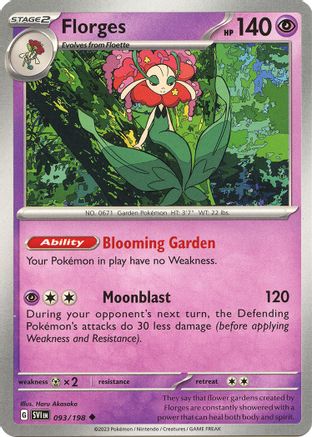 Florges (SVI-093) (Reverse Holofoil)