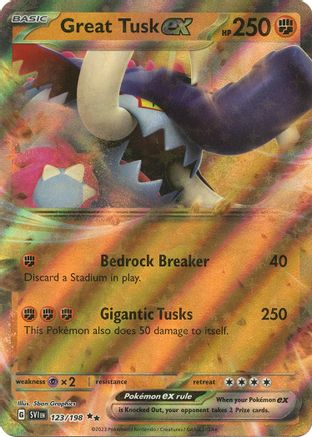 Great Tusk ex (SVI-123) (Holofoil)