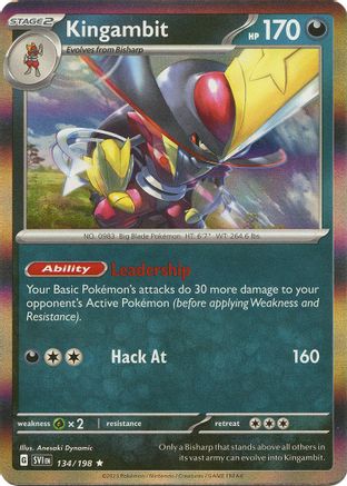 Kingambit (SVI-134) (Reverse Holofoil)