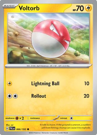Voltorb (PAL-066) (Reverse Holofoil)