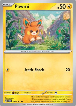 Pawmi (PAL-074) (Reverse Holofoil)