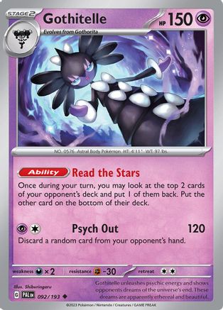 Gothitelle (PAL-092) (Reverse Holofoil)