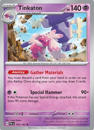 Tinkaton (PAL-105) (Reverse Holofoil)