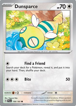 Dunsparce (PAL-156) (Reverse Holofoil)