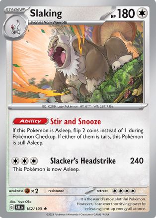 Slaking (PAL-162) (Reverse Holofoil)