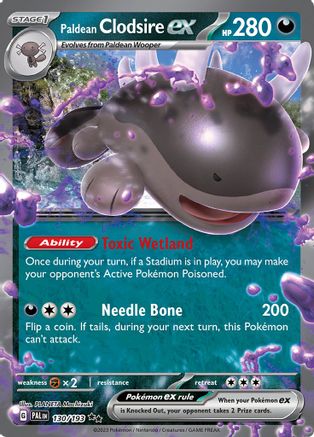 Paldean Clodsire ex (PAL-130) (Holofoil)