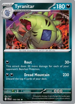 Tyranitar (PAL-135) (Reverse Holofoil)