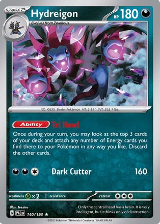 Hydreigon (PAL-140) (Reverse Holofoil)