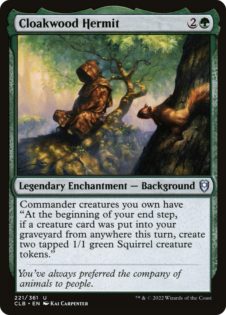 Cloakwood Hermit (CLB-221) (Foil)