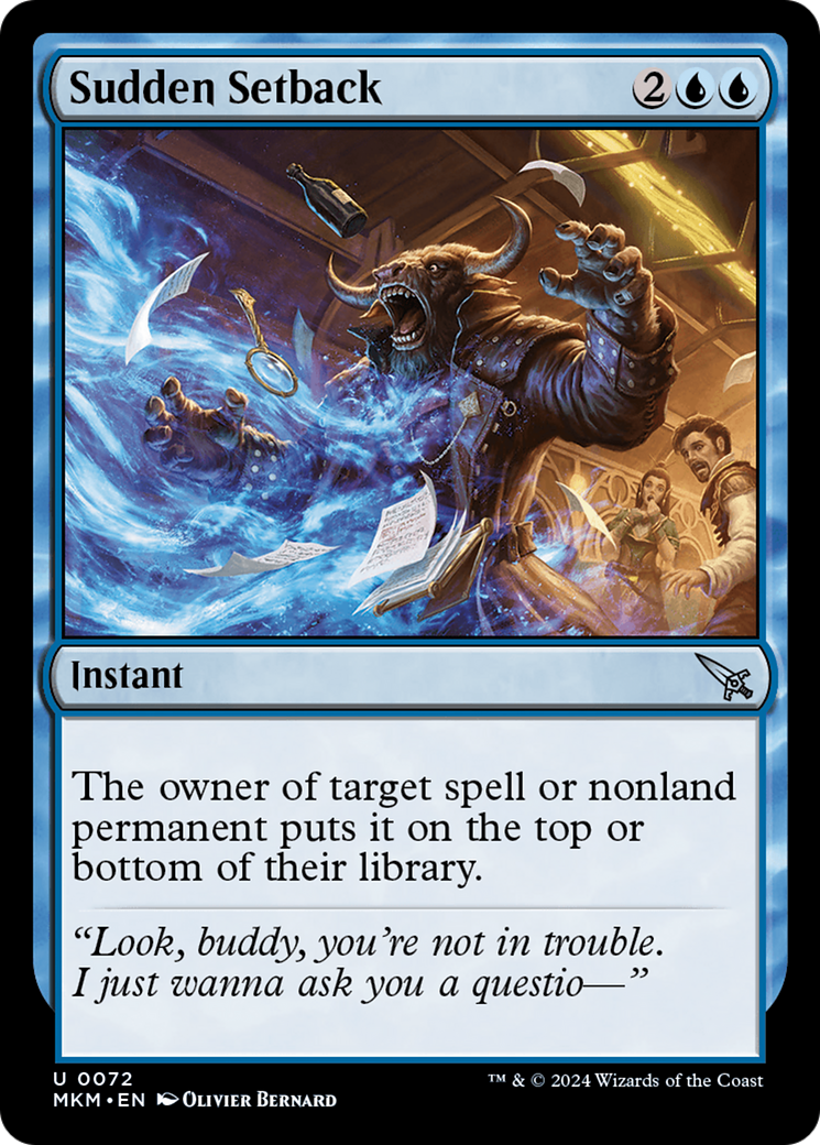 Sudden Setback (MKM-072†) (Foil)