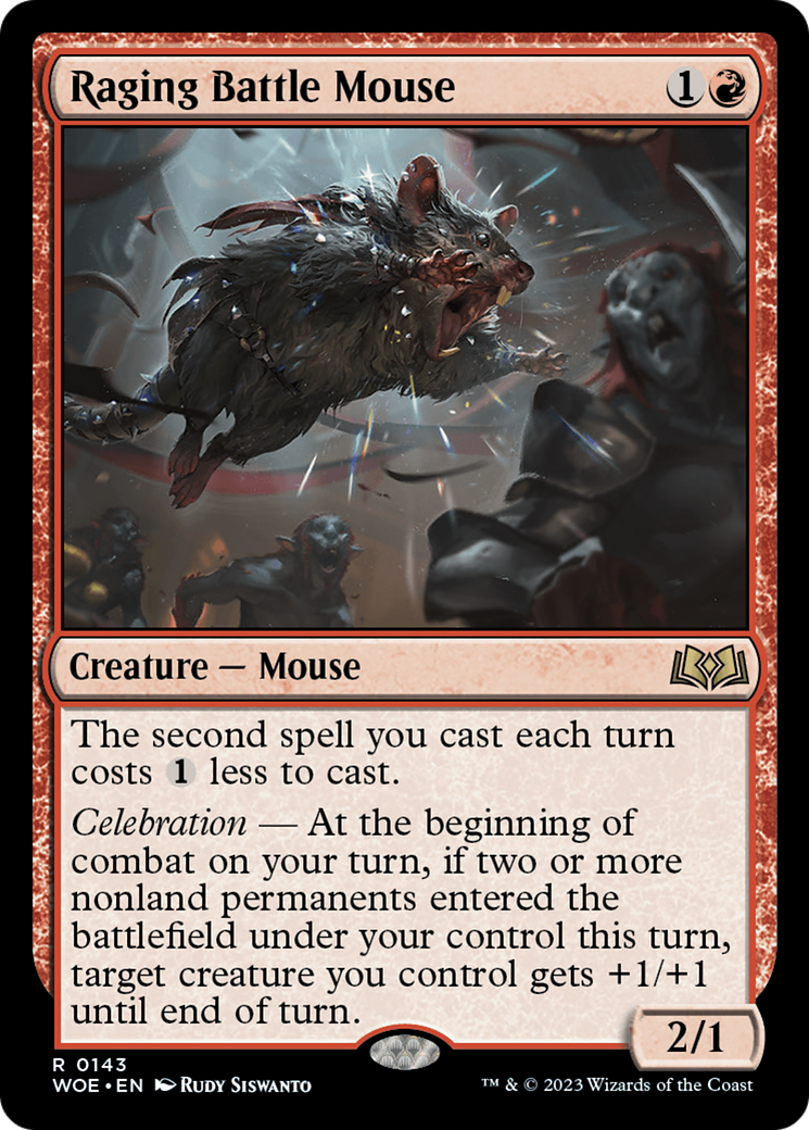 Raging Battle Mouse (WOE-143) (Foil)