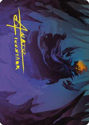 Sauron, the Necromancer Art Card (Gold-Stamped Signature) (ASLTR-042)