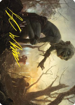 Smeagol, Helpful Guide Art Card (Gold-Stamped Signature) (ASLTR-024)