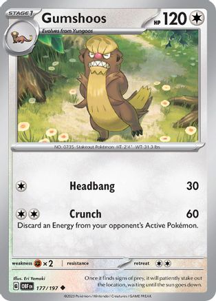Gumshoos (OBF-177) (Reverse Holofoil)