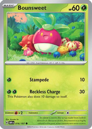 Bounsweet (OBF-016) (Reverse Holofoil)