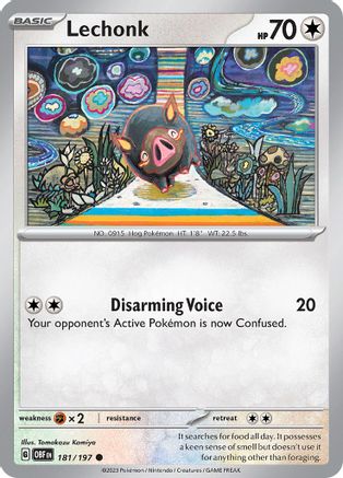 Lechonk (OBF-181) (Reverse Holofoil)