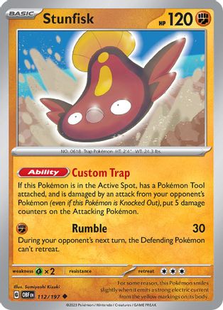 Stunfisk (OBF-112) (Reverse Holofoil)